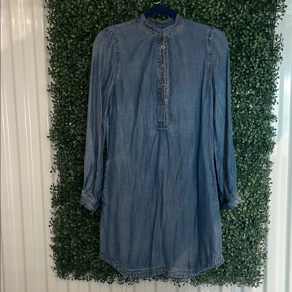 Kenneth Cole Reaction Denim Shirt Dress. E - Picture 1 of 6